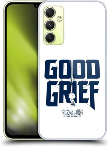 Vista 30 de Head Case Designs Funda rígida con licencia oficial de Peanuts Charlie Brown Good Grief Rock Tees compatible con Samsung Galaxy A15