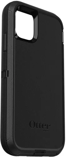 Vista 6 de OtterBox Defender Series - Funda para iPhone 11, color negro, resistente y duradera, con protección de puerto, incluye soporte para funda con clip