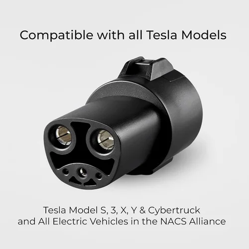 Vista 6 de Lectron J1772 a Tesla Adaptador de 80 amperios (250V) - Adaptador de carga EV compatible con Tesla Model S/3/X/Y/Cybertruck y todos los vehículos