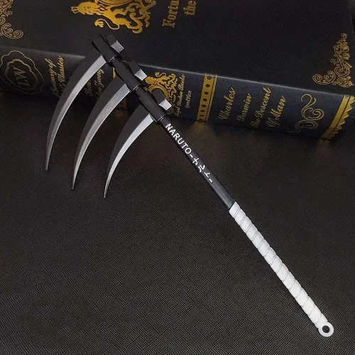 Vista 6 de DBKJ 9.84 pulgadas Ninja Anime Kakashi Namikaze Minato Hidan Espada Arma Modelo Metal Llavero Sasuke Cosplay Juguetes Regalo Colección