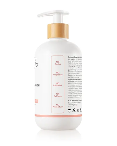 Vista 3 de Champú y gel de baño (Tropical Fusion), fórmula natural 2 en 1 para recién nacidos, niños pequeños y niños, 12 onzas