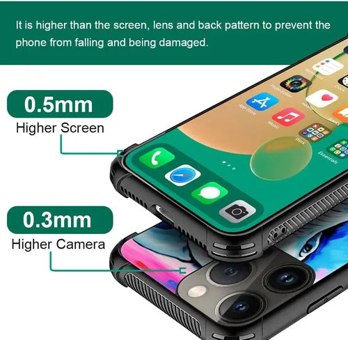 Vista 3 de Funda compatible con iPhone 13 Mini, diseño de elefantes africanos, a prueba de golpes, antiarañazos, carcasa trasera de policarbonato duro
