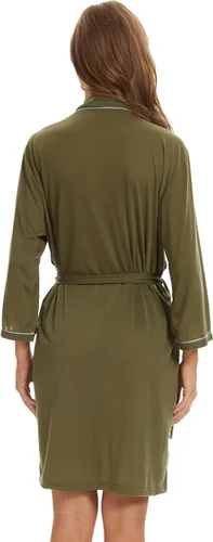 Vista 2 de TITIZLK Womens Lightweight Robe 34 Sleeve Summer Lightweight Knitted Bathrobes For Women Sexy Travel Sleepwear
