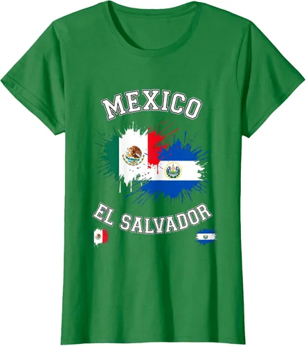 Vista 33 de Camiseta de recuerdo de la bandera vintage de El Salvador de México