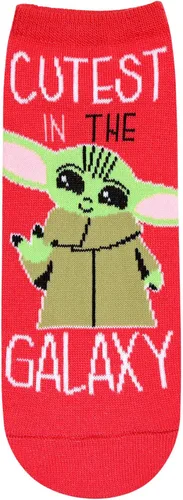 Vista 4 de STAR WARS Baby Yoda Cutest in the Galaxy JuniorsWomens 5 Pack Ankle Socks