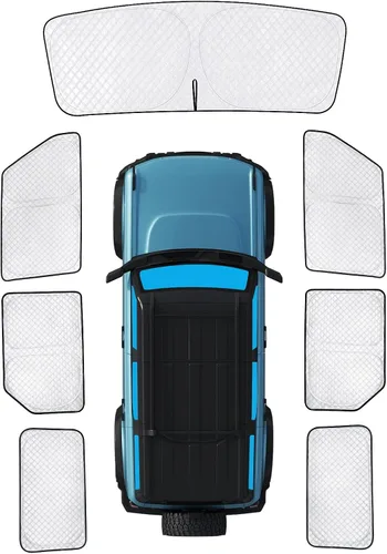 Vista 65 de KMF 6 piezas de parasoles gruesos para Mazda 3 Hatchback (No Sedán) 2014-2018 Accesorios, parasoles completos para parabrisas y ventanas de coche