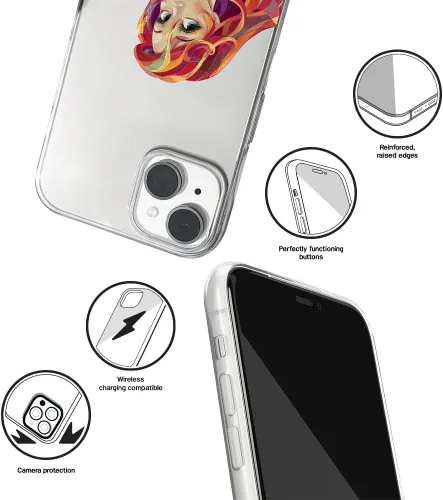 Vista 3 de ERT GROUP Funda de teléfono celular para Apple iPhone 14 Plus, original y con licencia oficial de Disney, Ariel 004 se adapta de forma óptima a
