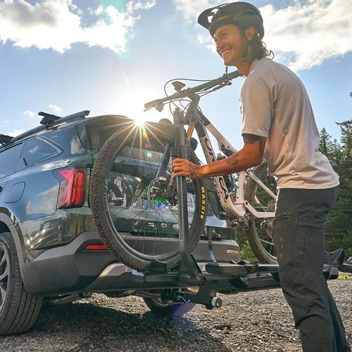 Vista 9 de Yakima StageTwo - Portabicicletas de enganche de bandeja ajustable escalonada premium de 1.25 pulgadas para 4 bicicletas, se adapta a distancias