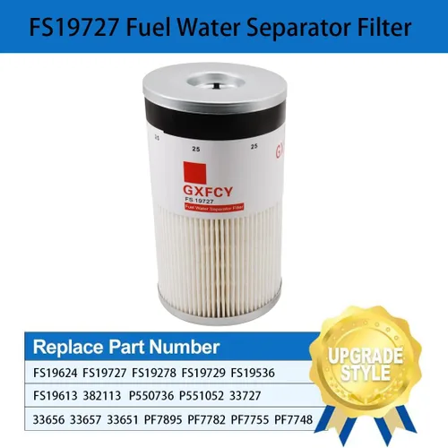 Vista 3 de Filtro separador de agua y combustible 2277129, filtro de aceite 1948921, kit de filtro de aceite 1922496, separador de agua de filtro