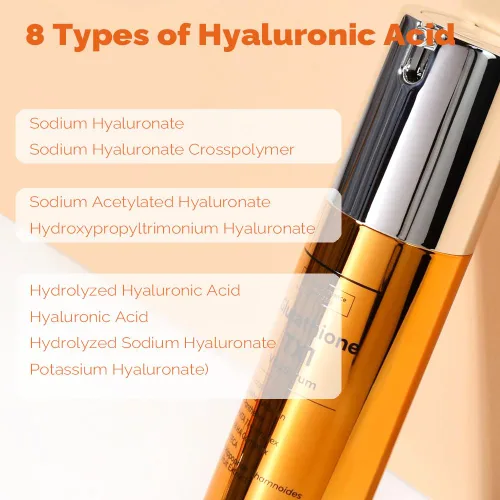 Vista 2 de PRETTYSKIN Glotathione TX1 - Suero facial hidratante Vita con 8 tipos de ácido hialurónico, TECA, pantenol y complejo Vita 11, textura ligera que