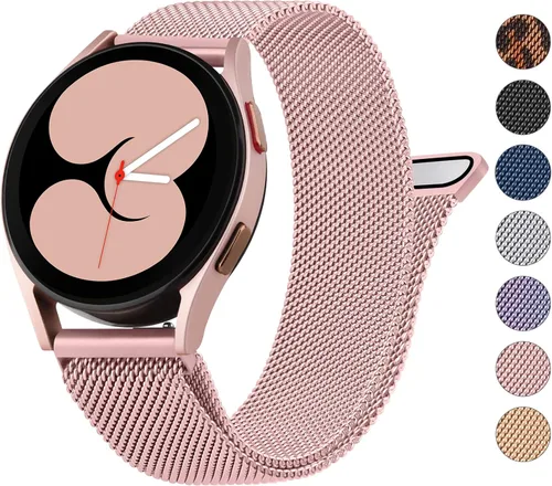 Vista 8 de Wanme Correa de repuesto para Samsung Galaxy Watch 4 de 1.575 in y 1.732 in, Galaxy Watch 4 Classic de 1.654 in y 1.811 in, para mujeres y hombres