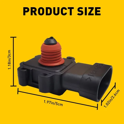 Vista 4 de Sensor de mapa del sensor de presión absoluta del colector 213-4434 Compatible con Chevy Silverado 1500 Tahoe Impala Camaro Reemplazo para Buick