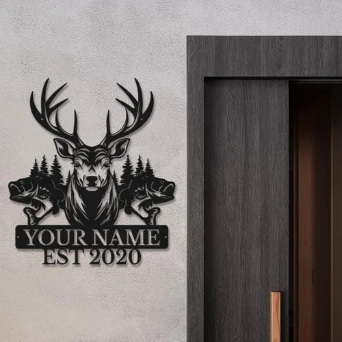 Vista 3 de Letreros de metal personalizados con nombre, arte de pared, arte decorativo de hierro, decoración de metal para el hogar y el jardín