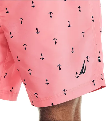 Vista 3 de Nautica Traje de baño de secado rápido con estampado de ancla