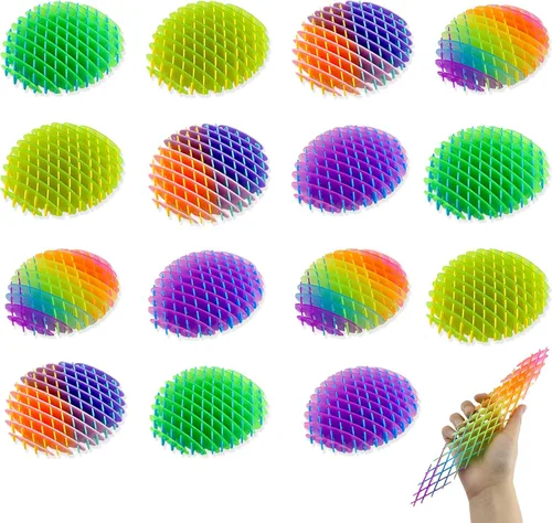 Vista 10 de Regalos de Pascua para niños, paquete de 12 juguetes elásticos para ansiedad, juguete de escritorio, juguetes antiestrés de resistencia, alivio