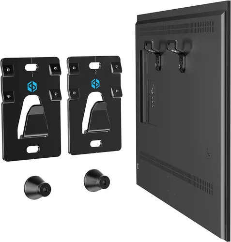 Vista 10 de Soporte de pared para TV ultradelgado compatible con televisores planos y con marco de 14"-80", perfil bajo de 0.3" de micro-espacio, aspecto