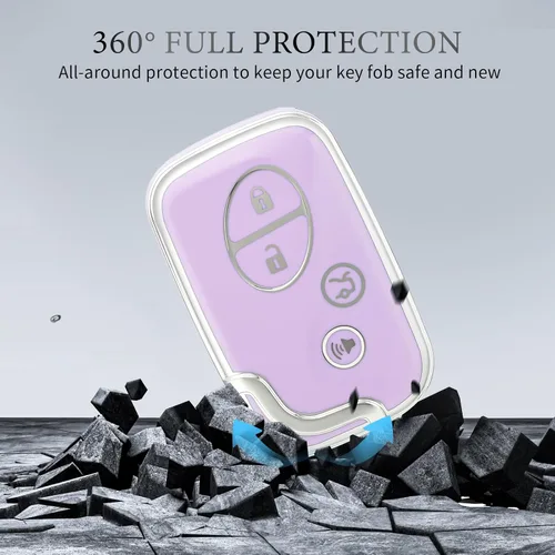 Vista 5 de OFFCURVE Funda especial para llavero Lexus ES350 GS300 GS430 GS450h GS460 is F IS250 IS350 LS460 LS460 LX570 RX350 Accesorios de coche Smart Keyless