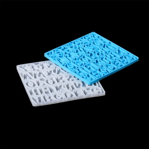 Vista 4 de 1 unids/bolsa Alfabeto Resina Epoxi Molde Letras Número Pendientes Colgantes Moldes de Silicona para DIY Resina Epoxi Suministros Accesorios (01)