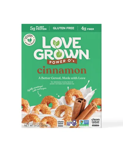 Vista 9 de Love Grown Power O's - Cereal de chocolate sin gluten con alto contenido de proteínas, vegano, certificado sin OMG, bajo en azúcar, alto en fibra
