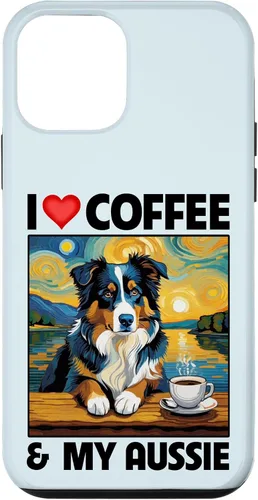 Vista 16 de Aussie Mom Dad Coffee Cup Australian Shepherd Dog Lovers Case for iPhone 17