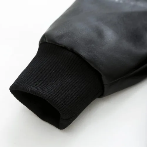 Vista 4 de Chaquetas de abrigo para niños, chaqueta de piel sintética para niños, abrigo con cremallera de piel sintética para niños