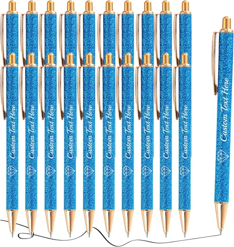 Vista 57 de Aolun 10 bolígrafos personalizados con nombre, bolígrafo retráctil con mensaje de texto para mujeres, enfermeras, escritura, cumpleaños, graduación