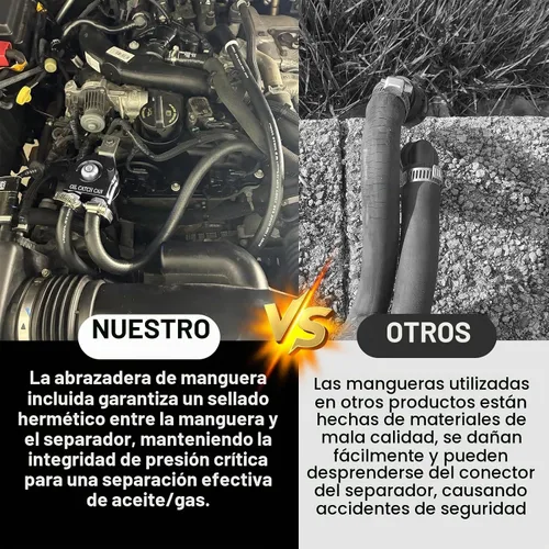 Vista 5 de Kit de lata de recepción de aceite RULLINE, tanque de reservorio separador de aceite para motor, pulido con deflector, compatible con Ford F150 Para