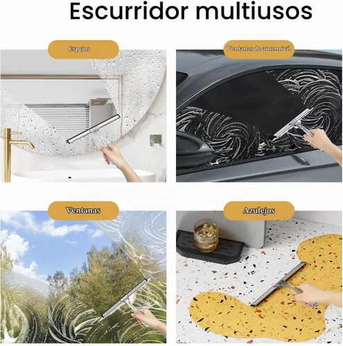 Vista 6 de AmazerBath Escobilla de goma para puerta de cristal de ducha, 10 pulgadas Transparente