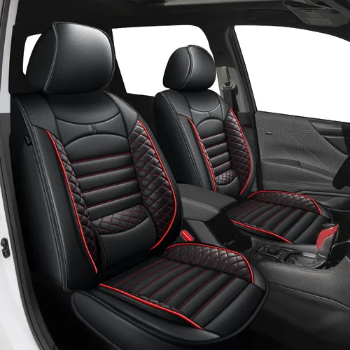 Vista 25 de 2 Fundas de Asiento Delantero Compatibles con Honda HRV Sport, LX, EX, EX-L, Touring 2016-2025 - Fundas de Asiento de Cuero Impermeables y #014 Beige