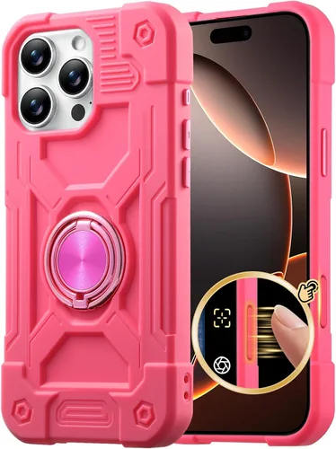 Vista 82 de Dteck Funda para iPhone 16 de 6.1 pulgadas 2024, funda de piel sintética con cierre de botón magnético, ranuras para tarjetas de crédito, función