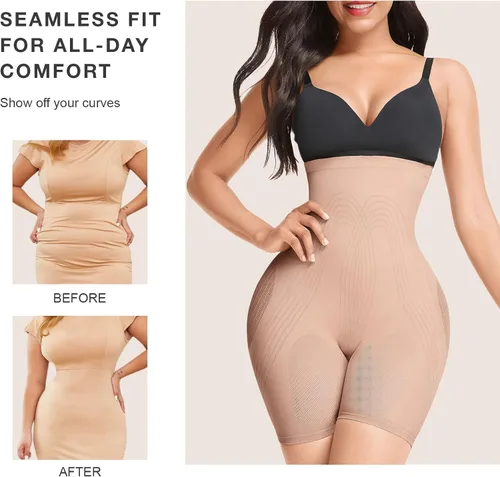 Vista 5 de Lover-Beauty Butt Lifting Shapewear Removable Straps Open Bust Tummy Control Body Shaper