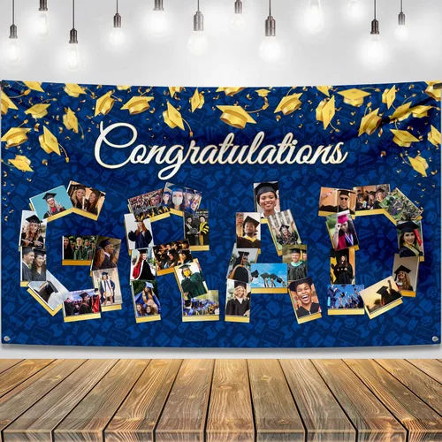 Vista 20 de KatchOn, Cartel de fotos de graduación de felicitaciones – Xtralarge, 72 x 44 pulgadas Cartel de fotos personalizado de graduación Fondo