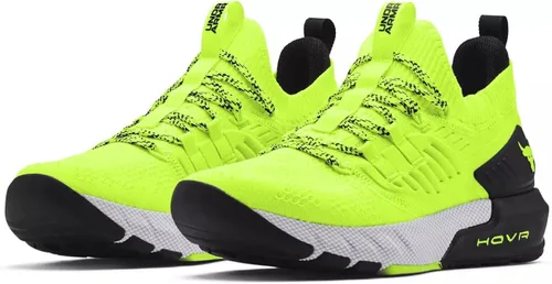 Vista 6 de Under Armour Rendimiento Técnico de Tren Hombre, Amarillo Neón