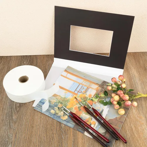 Vista 3 de Lineco Cinta Tyvek de polietileno sensible a la presión, 1.5" x 150 pies, blanca, 1 rollo