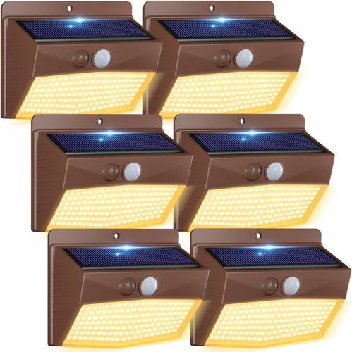 Vista 47 de Peasur 1 paquete de luces solares con sensor de movimiento para exteriores
