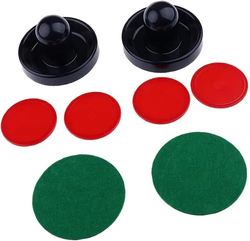 Vista 6 de harayaa 2 Pieces Air Hockey Pusher Set Combined with Air Goalies Strikers Mallet Smooth Suitable for Kids Adults Table Replace
