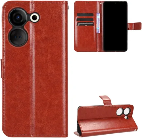 Vista 85 de Funda para Boost Mobile Celero 5G + Funda de piel con tapa para Boost Mobile Celero 5G Plus, color negro