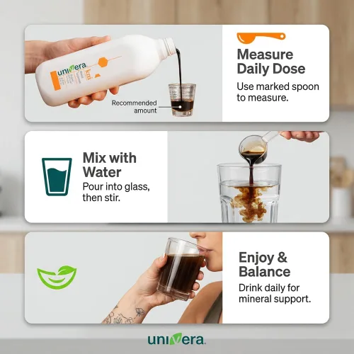 Vista 6 de Univera km Suplemento líquido de potasio, equilibrio de pH, apoyo a la digestión, suplementos minerales con magnesio, fórmula original de Karl
