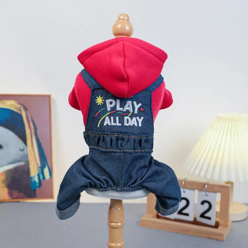 Vista 7 de Ropa para perros, camisas a cuadros de dibujos animados, overol de verano elegante para perros pequeños, overol con pechera para cachorros, overol