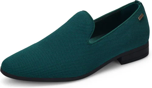 Vista 15 de UUBARIS Mocasines de vestir para hombre de esmoquin, zapatos sin cordones