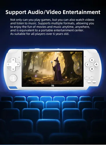 Vista 5 de CUZCOP 4.3-inch Video Game Console Retro Portable Handheld Game Device Support Video/Music/E-book Playback Nostalgic Kid's Birthday/Christmas