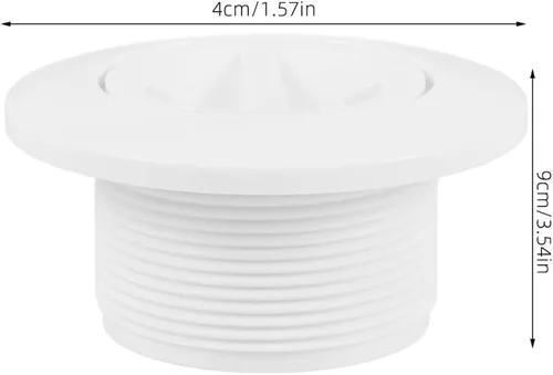 Vista 2 de Reemplazo de tapón de vacío de piscina 1022 para limpiadores de piscinas, cubierta de enchufe de pared de entrada de succión roscada de 1.5 pulgadas