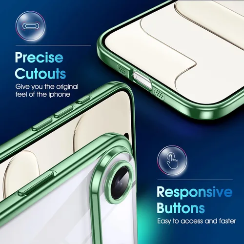 Vista 496 de Supdeal Funda cristalina transparente para iPhone 11, [No se amarillea] [Protección de la cámara] [Probado contra caídas de grado militar] Funda