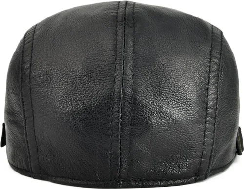 Vista 4 de VOBOOM Gorra de hiedra de cuero genuino ajustable para hombres y mujeres