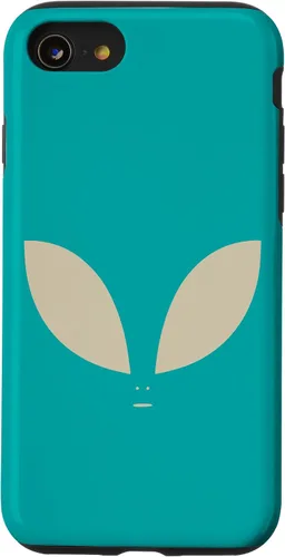 Vista 13 de Funda Alien minimalista beige verde azulado para iPhone 15