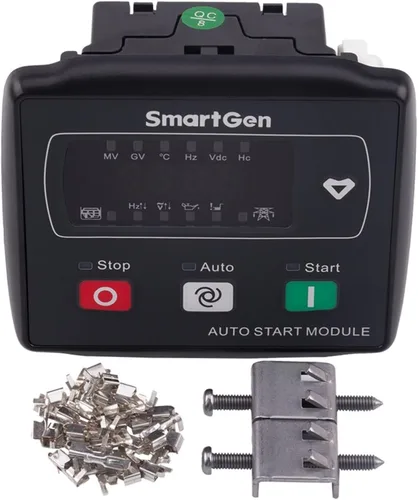 Vista 2 de MGC120 Genset Controller AMF Auto Start Stop ATS Conmutación Panel de Control Módulo Pequeño Generador Electrico Gasolina Parte