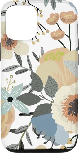 Vista 26 de iPhone 16 Boho Wildflower Garden Earth Tone Botanical Floral Pattern Case
