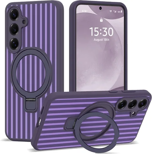 Vista 11 de SKYLMW Funda para Samsung Galaxy S23 con soporte, color negro