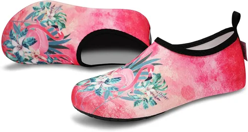 Vista 5 de VIFUUR - Zapatos para deportes acuáticos, calcetines acuáticos, de secado rápido, para yoga, con sensación de andar descalzo, sin cordones