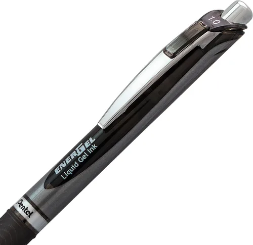 Vista 40 de Pentel EnerGel RTX - Bolígrafo de gel líquido retráctil, línea mediana, punta de metal, tinta de colores surtidos, paquete de 4 unidades (BL77BP4M)